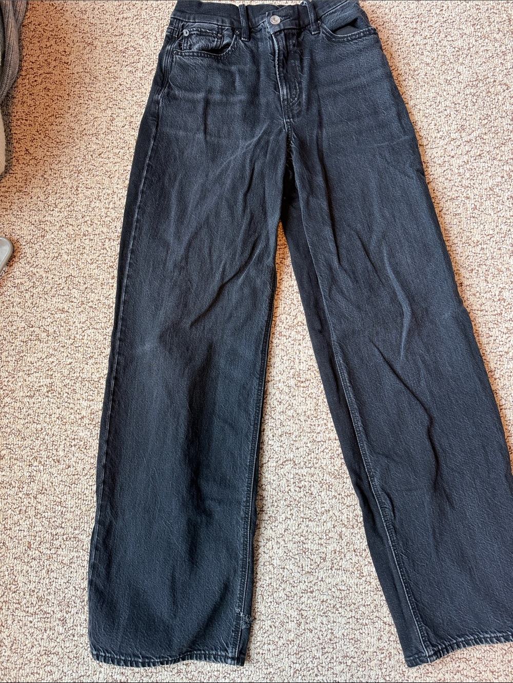 American Eagle Outfitters Black Wide Leg Jeans